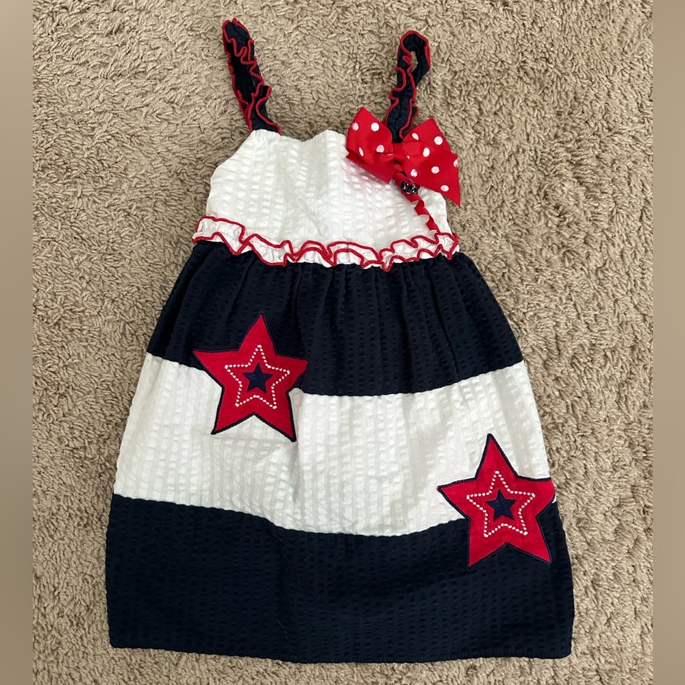 24M Red White & Navy Star Dress